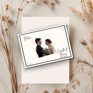 minimalist wedding thank you, ginko leaf thank you card, instantly editable and downloadable wedding thank you,