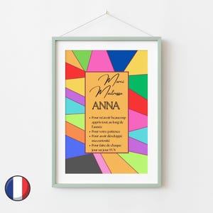 editable and customizable teacher thank you poster on canva, colorful teacher thank you, end of school year word, teacher gratitude