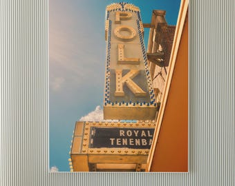 Polk Theatre Marquee – Lakeland Florida Photography Print – Vintage Sign Wall Art – Local Landmark Decor – Unframed Fine Art Photo