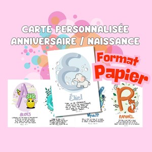 Carte ou affiche personnalisée [format papier]