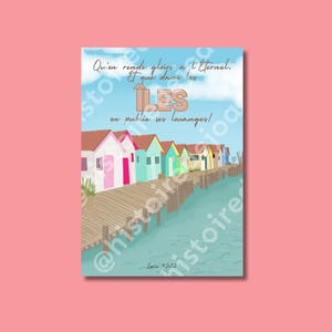 Póster "Atlántico" - Ilustración Oceanside - Impresión alta calidad 350g - Ilustración hecha a mano