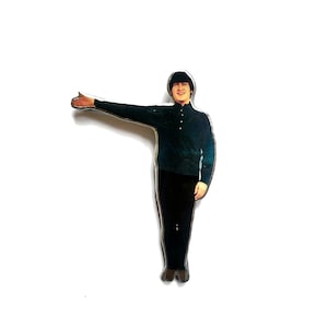 Sixties John Lennon Figure Beatles Brooch by EllyMental Jewellery