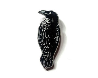« Edgar Allan Poe « Nevermore » cite la broche gothique corbeau » par EllyMental