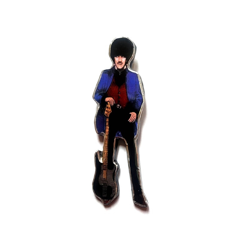 Broche Phil Lynott Thin Lizzy Bassist, icône de la musique par EllyMental Jewellery image 1