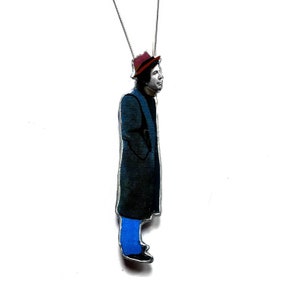 Leonard Cohen Music Icon Necklace Pendant by EllyMental Jewellery
