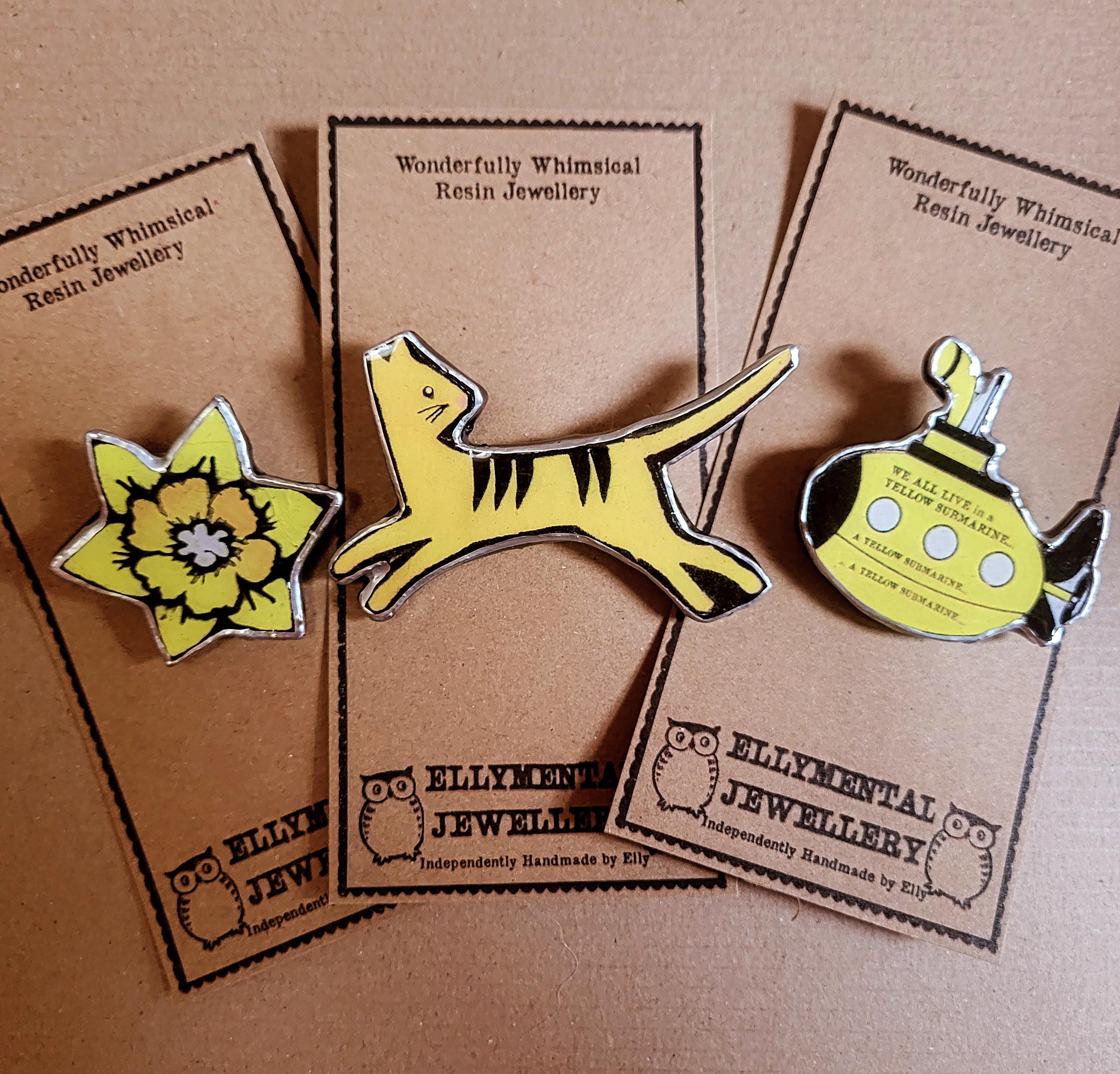 Beatles Yellow Submarine Resin Lyrical Necklace by Ellymental - Etsy