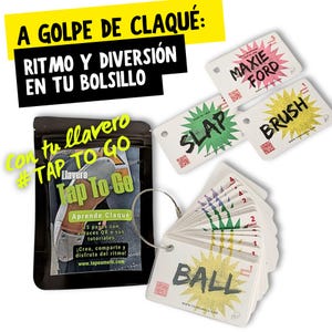 Set portachiavi TAPTOGO con 25 passi di tip tap | Regalo per gli amanti della danza e del ritmo | Ideale per insegnanti e studenti di danza