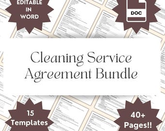 Complete Cleaning Business Bundle, Cleaning Business Owner Guide, Cleaning Service Starter Pack Templates, Extensive Sanitation checklist
