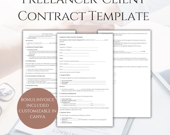 Modello di contratto freelance, contratto di servizi professionali, contratto cliente-freelance, contratto e accordo freelance modificabile