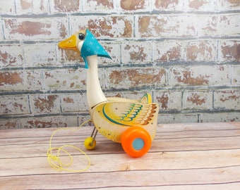 fisher price mother goose pull toy