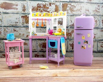 vintage barbie kitchen set