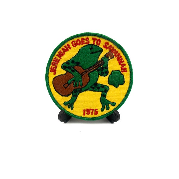 Vintage 1975 Patch - Jeremiah Goes To Savannah - Boys Scout, Girl Scout, Frog Patch, Bullfrog