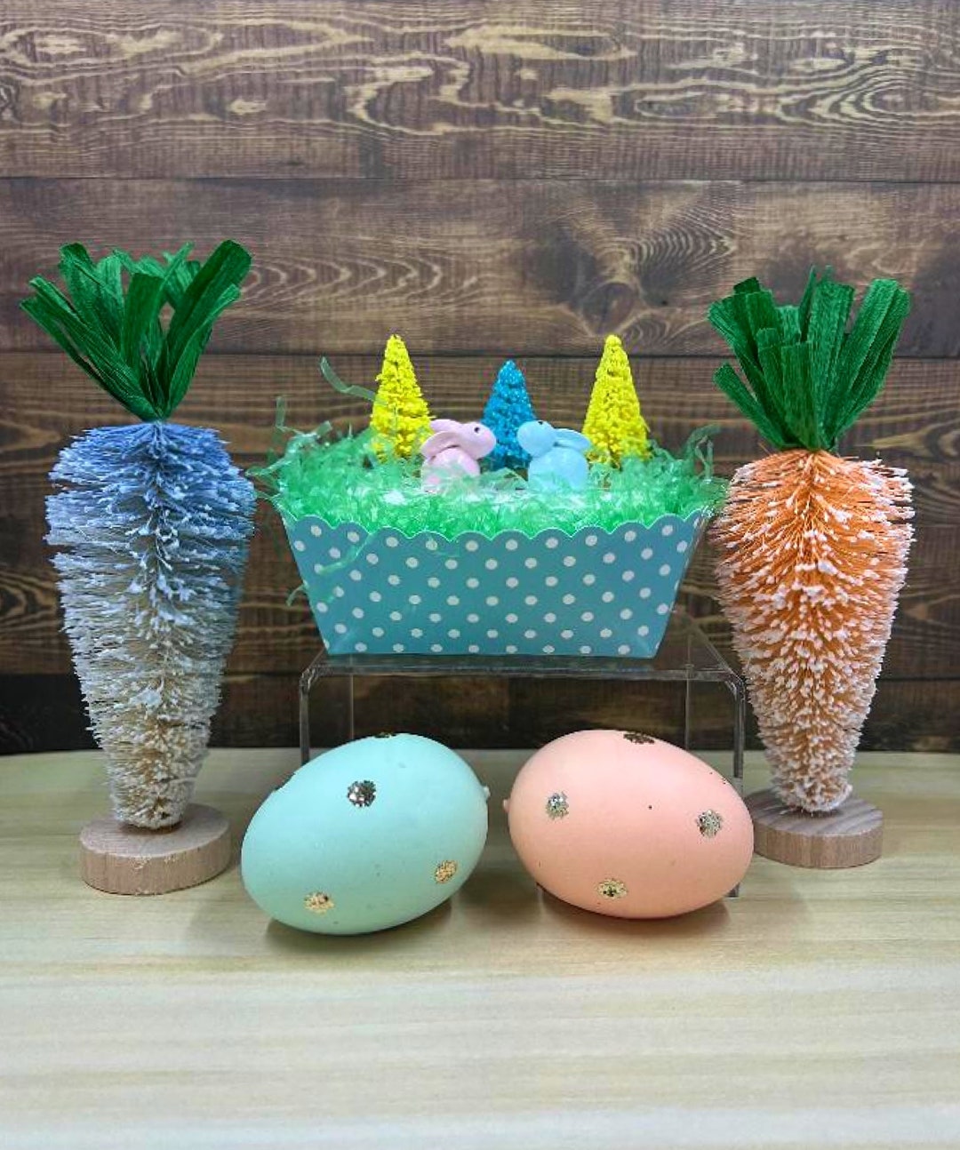 Easter Bunnies, Easter Decoration, Easter Diorama, Miniature Easter