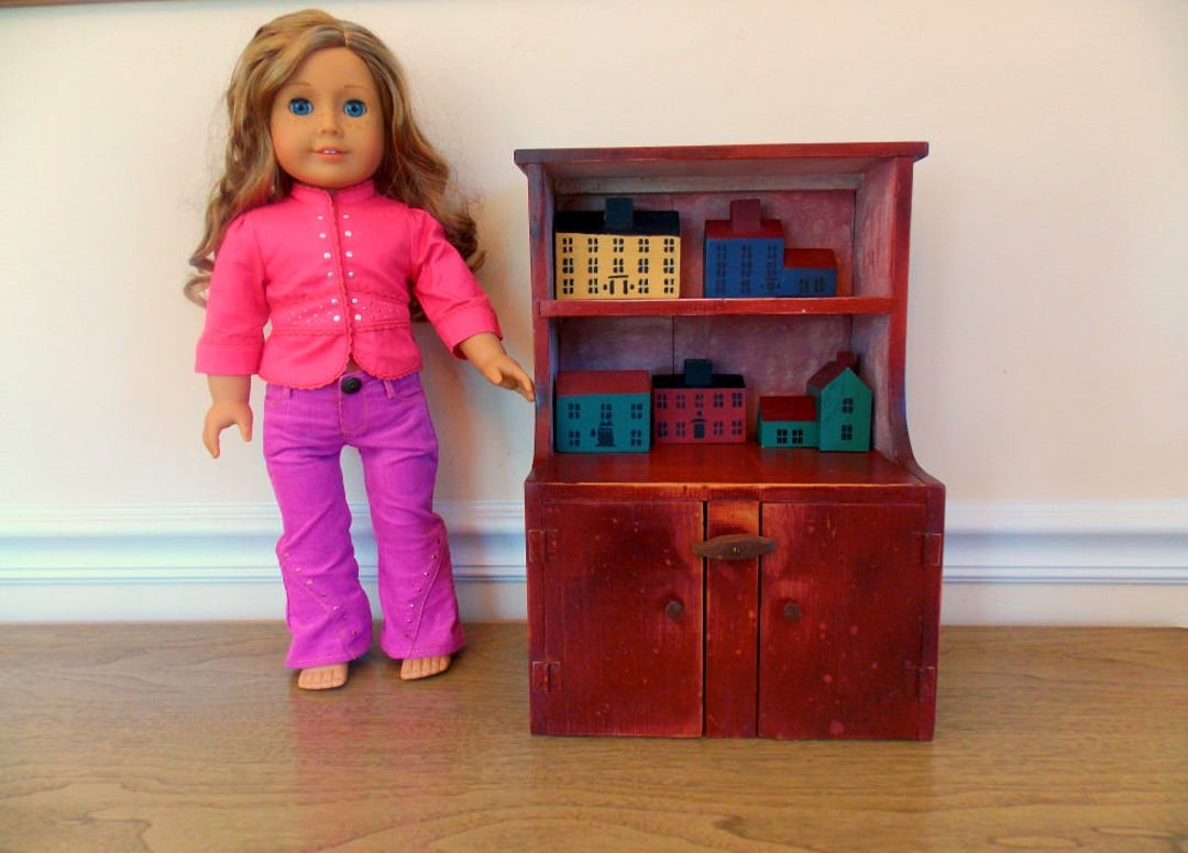 Vintage Doll Furniture Doll Cupboard Wood Doll Furniture Etsy
