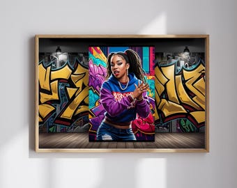 Urban Hip-Hop Graffiti Model