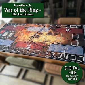 War of the Ring: The Card Game - Fire & Swords Playmat 1-6 giocatori (download digitale) non ufficiale