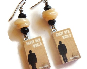 Dystopian Book Earring/ Book Lover's Earring/ Novel Earring/  E2552