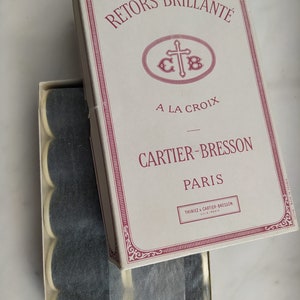 Cartier Bresson 50 algodón negro o blanco - caja de 10 - vintage de los años 60