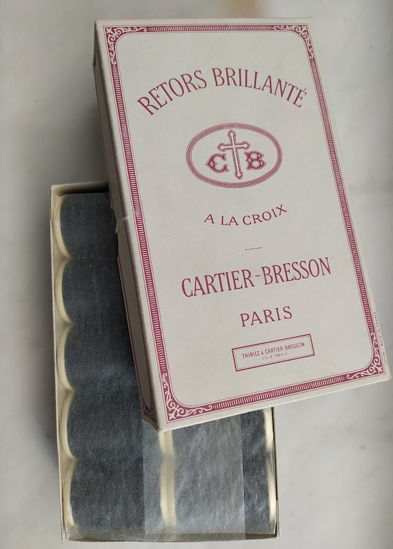 Cartier Bresson 50 cotton Black or White - box of 10 - 1960's vintage