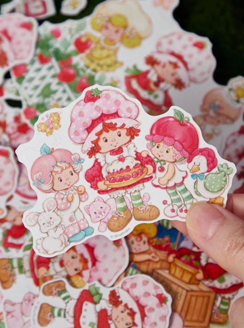 Strawberry Shortcake Stickers 42 Pack, Vintage Style Berry Girl Decals ...