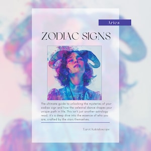 Páginas del Grimorio del Zodíaco de Brujería, 12 Signos del Zodíaco, Lectura Astrológica, Carta Astral, Horóscopo, Predicción Psíquica, Guía Espiritual