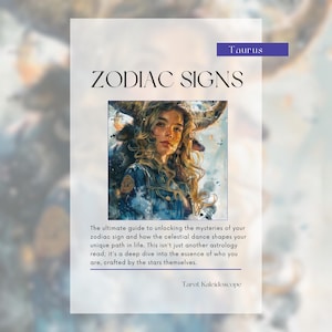 Signo de Tauro, Grimorios del Zodíaco de Brujería, Lectura Astrológica, Carta Astral, Horóscopo, Predicción Psíquica, Guía Espiritual