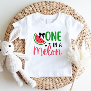 One in a Melon Birthday Shirt, One in a Melon First Birthday Shirt, Watermelon Birthday Shirt, 1st Birthday Shirt, Girls Birthday Shirt,