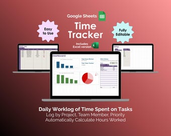 Time Tracker Google Sheets Billable Hours Timesheet