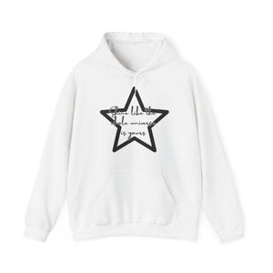 Inspirational Star Hoodie: "Shine Like the Universe" - Cozy Everyday Wear image 1