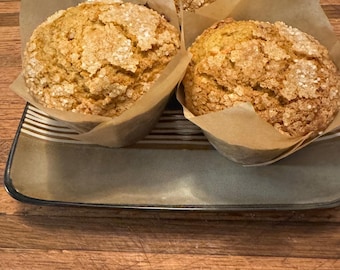 Enjoy our Jumbo Carrot Muffins – a soft, moist 4-pack treat bursting with flavor!