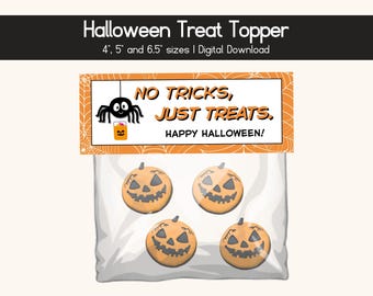 Halloween Treat Bag Topper, printable Tag (digitaler Download)