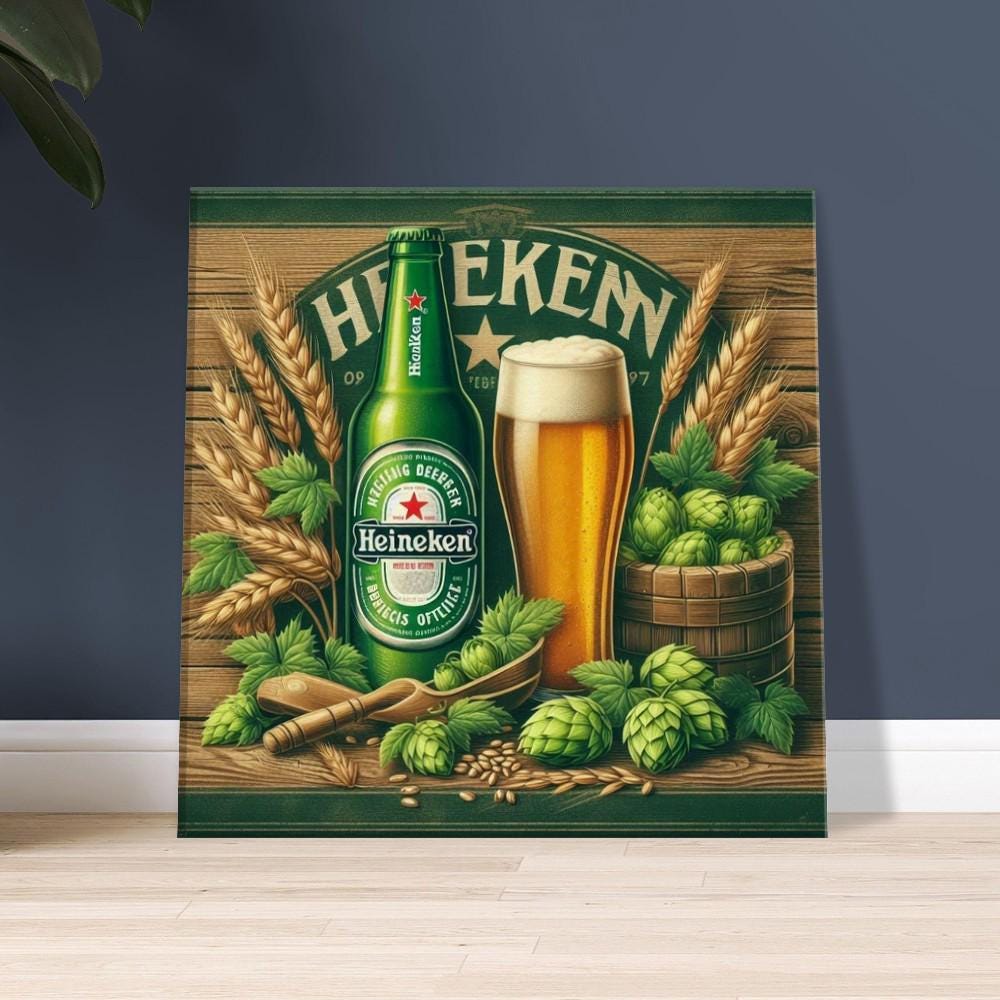 Heineken ビール 電気看板 引っ込ま