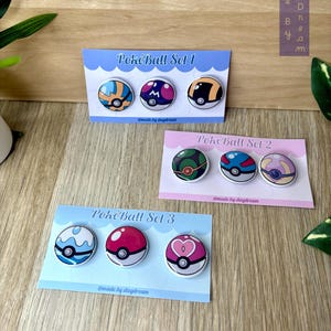PokèBall mini Pin Set of 3