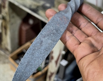 Railroad spike knife