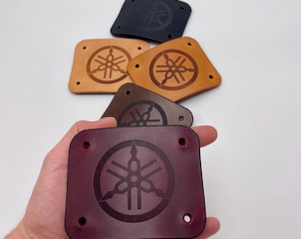 Placa de cubierta de repuesto de cuero para soporte de montaje de tom y bombo Yamaha.