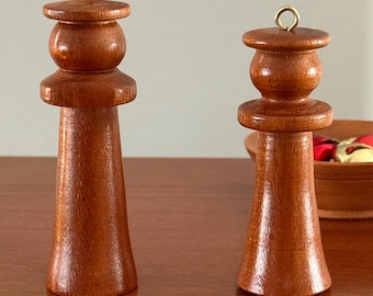 Hand Turned Angel Ornament in Mahogany