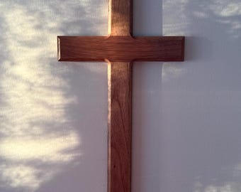 Handcrafted Black Walnut Cross