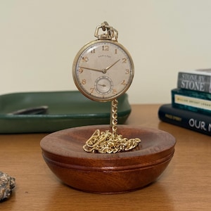 Pocket Watch and Chain Stand in Chestnut, Mahogany, Sassafras, Cherry, Maple and Walnut
