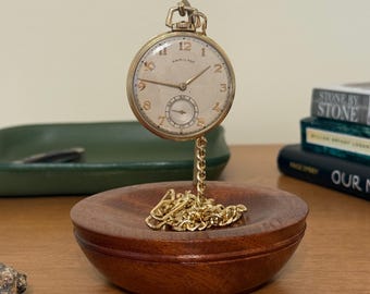 Pocket Watch and Chain Stand in Chestnut, Mahogany, Sassafras, Cherry, Maple and Walnut