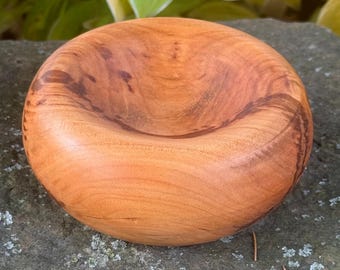 Hand Turned Donut Bowl In Spalted Pennsylvania Cherry