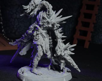 Undead Blood Zombie Miniature Resin 3D Printed Necromancy Monster for Dungeons and Dragons Pathfinder TTRPG Gift Idea for Dungeon Masters
