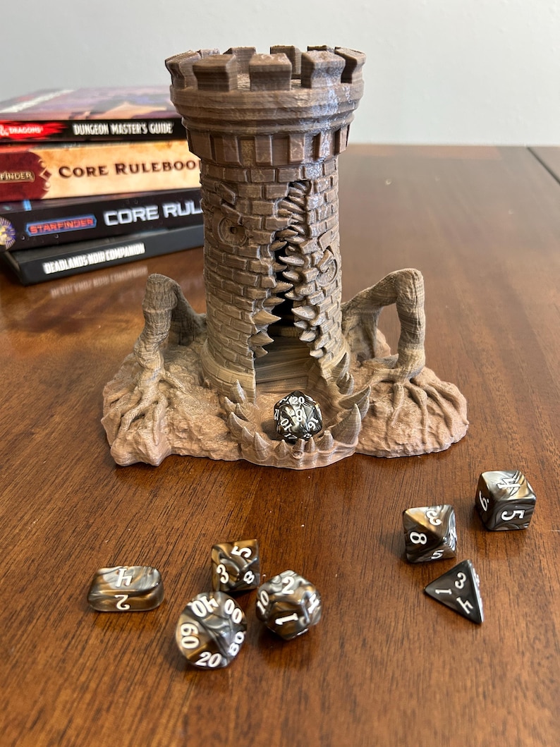 Mimic Dice Tower Rising Monster Dice Roller TTRPG Fantasy Terrain Dnd