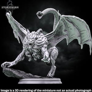Chimera Miniature For Dungeons And Dragons Pathfinder And Tabletop RPGs Perfect Fantasy Gift For Miniature Painters And Game Masters