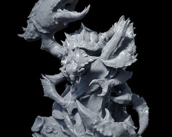 Crathon The Ancient Crab Monster Mini For DnD Pathfinder TTRPG Large Resin Miniature Perfect For Painting Tabletop RPG Boss Battle Figure