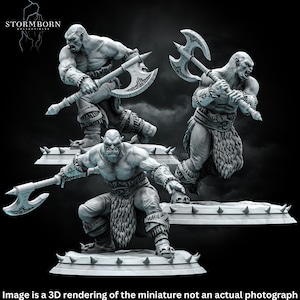 Orc Warrior Models For DnD Pathfinder And Tabletop Games Great Gift For Miniature Collectors And Fantasy Roleplaying Enthusiasts