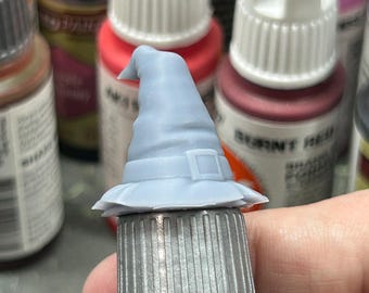 Wizard Hat Paint Bottle Topper Fantasy Miniature Dropper Bottle Paint Cap Sorcerer Hat Resin Swatch Cap for Speedpaints