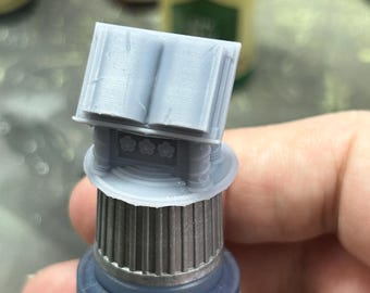 Tome on Lectern Paint Bottle Topper Fantasy Book Resin Dropper Bottle Cap for Miniature Painting Spellbook Paint Bottle Topper Magical Tome