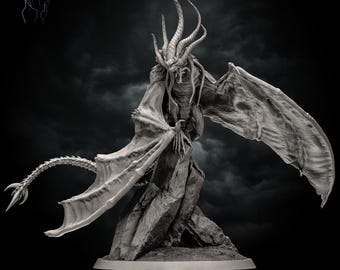 Ancient Legendary Dragon Resin 3D Printed Tabletop Miniature DnD Pathfinder TTRPG Fantasy RPG Unique Gift For Painters and Dungeon Masters