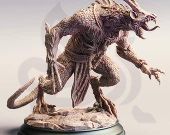 Eldritch Horror Miniature The Absolver Eldritch Beast of the Depths 75mm Base Boss Mini for DnD Baldurian Inquisition Demon Large Tabletop