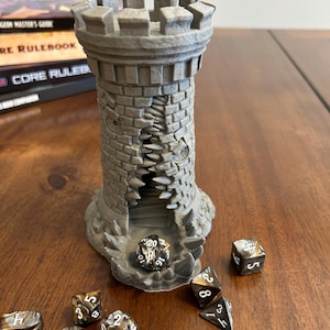 Mimic Dice Tower Fantasy Mimic Terrain Dice Tower Monster TTRPG Gift and Prop for DnD Players Custom Colors Dungeon Master Gift 3D Printed